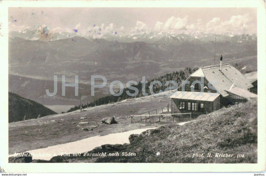 Millstatterhutte a. Torl mit Fernsicht nach Suden - 104 - old postcard - 1939 - Austria - used - JH Postcards