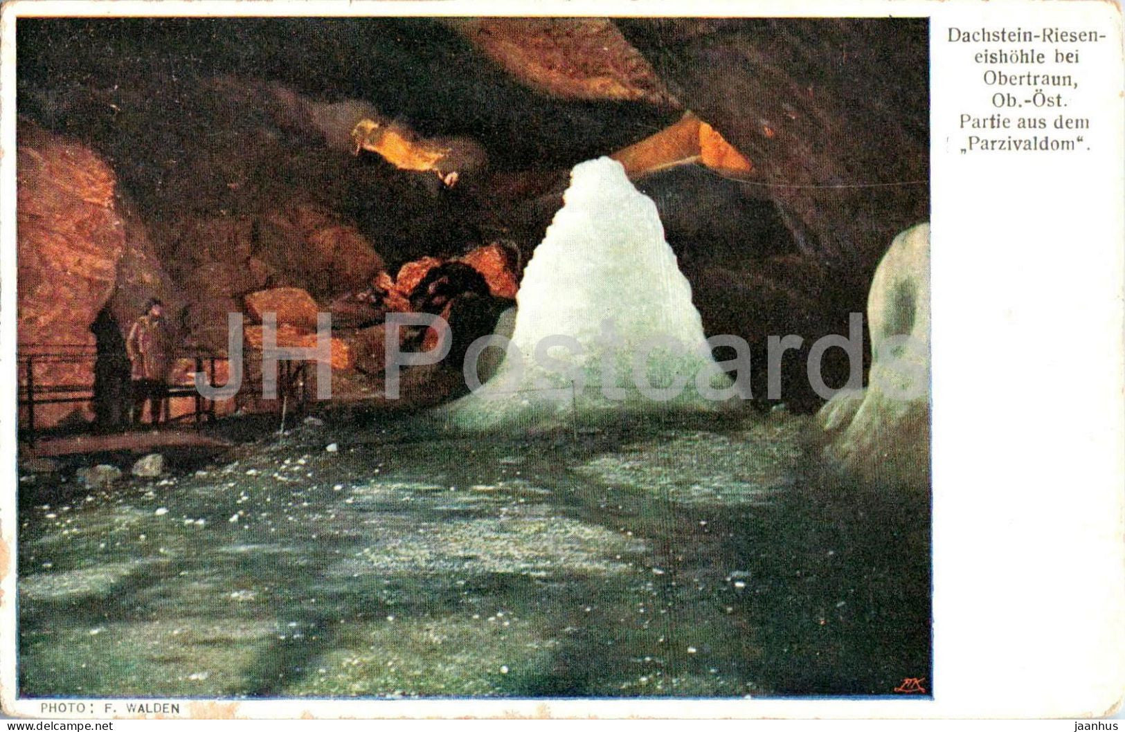 Dachstein Rieseneishohle bei Obertraun - Partie aus dem Parzivaldom - cave - 16 - old postcard - Austria - unused - JH Postcards