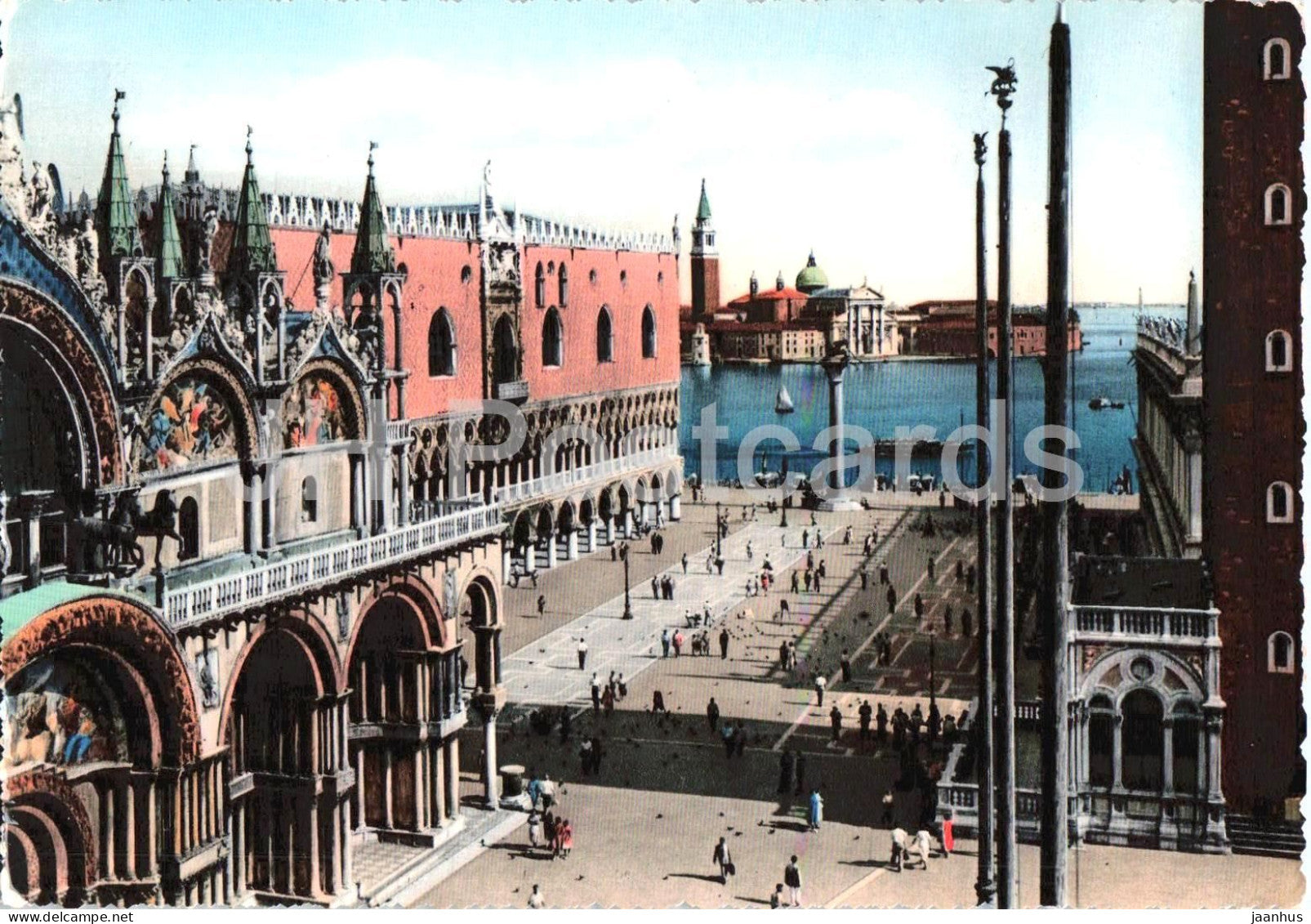 Venezia - Venecia - S. Marco - Piazzetta e Isola S. Giorgio - Piazzetta St George Island - old postcard - Italy - unused - JH Postcards