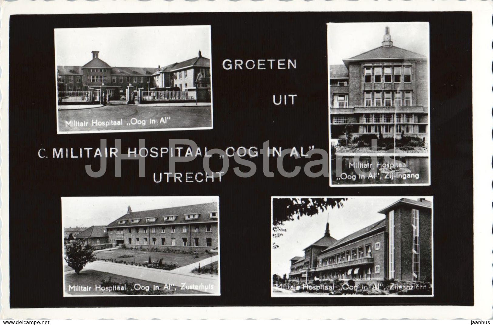 Groeten uit C. Militair Hospitaal Oog in Al Utrecht - greetings - hospital - multiview - 1961 - Netherlands - used - JH Postcards