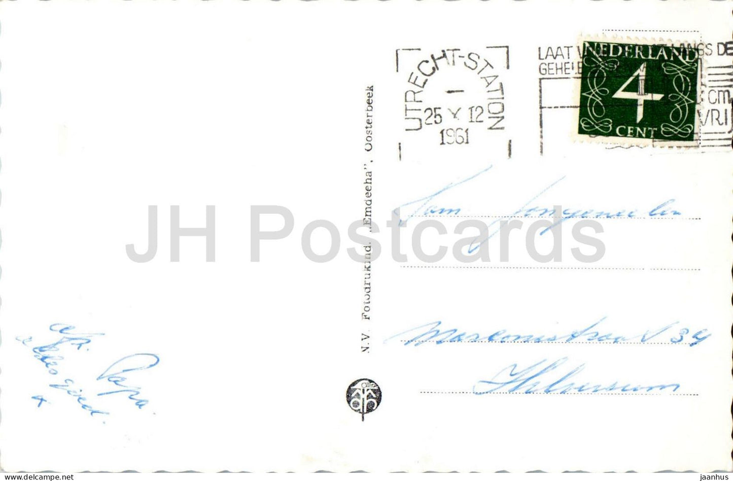 Salutations de l'Hôpital militaire C. Oog en Al Utrecht - salutations - hôpital - vues multiples - 1961 - Pays-Bas - ayant servi