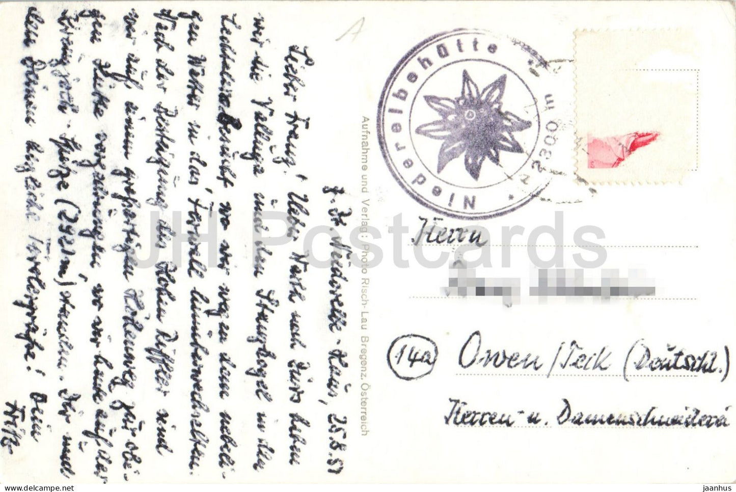 Hoher Riffler 3160 m - Tyrol - Hautes montagnes - Sommets alpins - 12382 - Carte postale ancienne - 1957 - Autriche - utilisée 