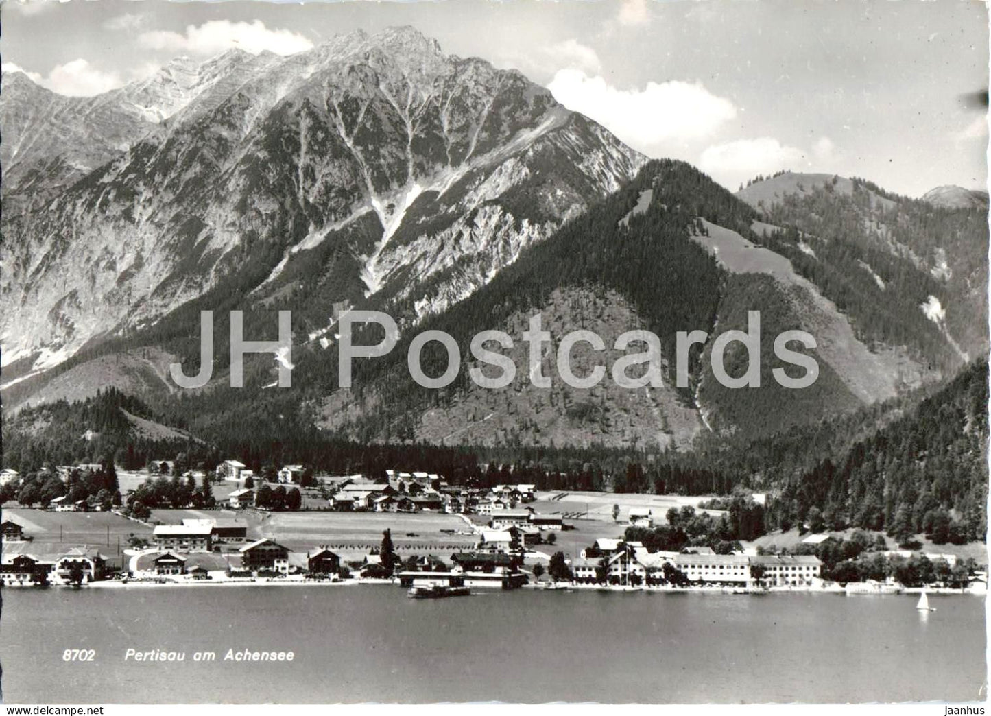 Pertisau am Achensee - village - lake - mountains - alpine landscape - 8702 - old postcard - Austria - unused - JH Postcards