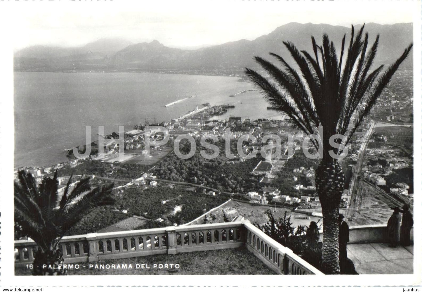 Palermo - Panorama del Porto - Harbour - Sicily - 5013 - old postcard - Italy - unused - JH Postcards