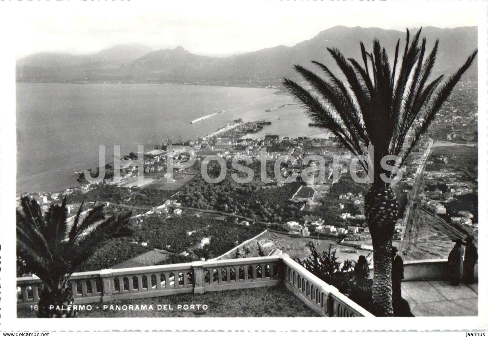 Palermo - Panorama del Porto - Harbour - Sicily - 5013 - old postcard - Italy - unused - JH Postcards
