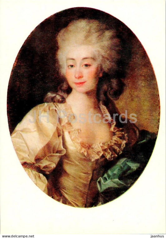 painting by D. Levitzky - Portrait of Countess Ursula Mniszek - Russian art - 1979 - Russia USSR - unused - JH Postcards