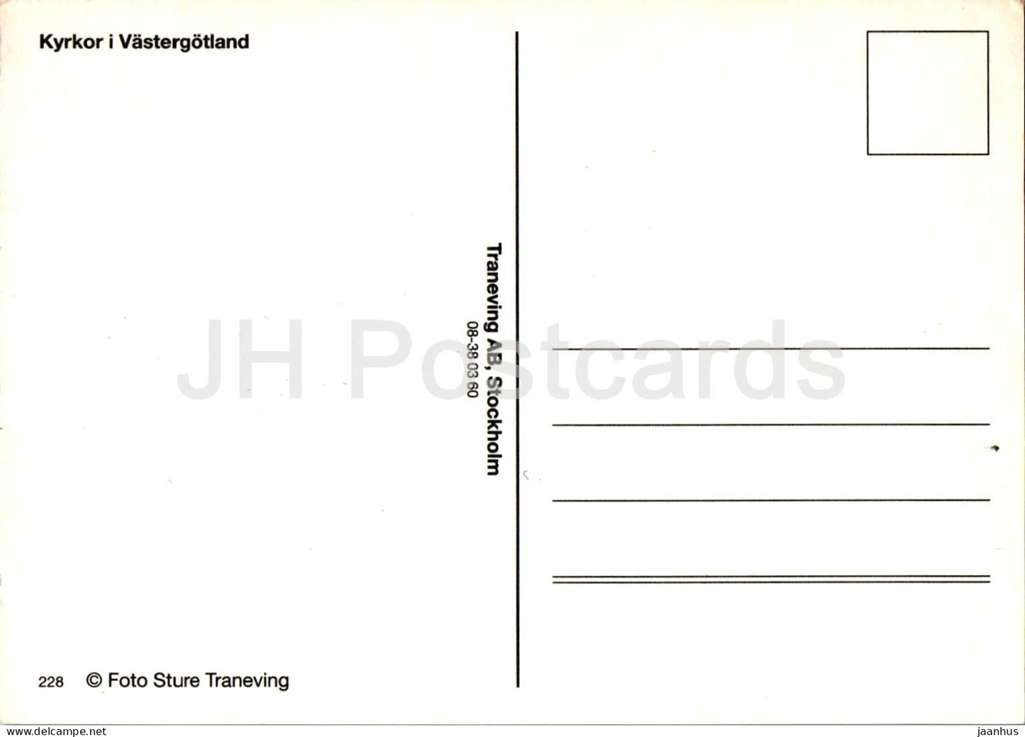 Kyrkor i Vastergotland - Habo kyrka - Husaby kyrka - église - multiview - 228 - Suède - inutilisé 