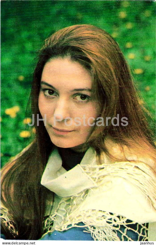 Natalya Bondarchuk - Soviet - Russian actress - 1983 - Russia USSR - unused - JH Postcards