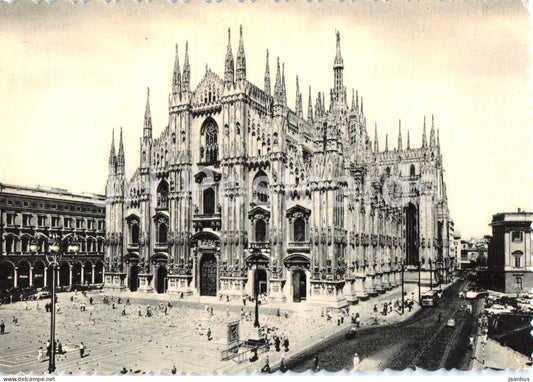Milano - Milan - Il Duomo - cathedral - 4872 - old postcard - Italy - unused - JH Postcards