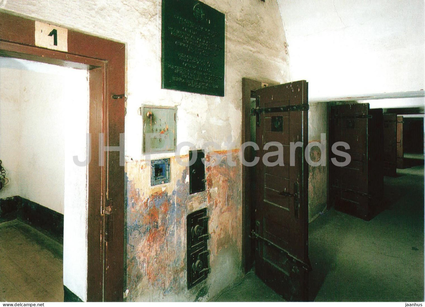 Terezin Memorial - Pamatnik Terezin - prison cells - Solitary confinement block - Czech Republic - unused - JH Postcards