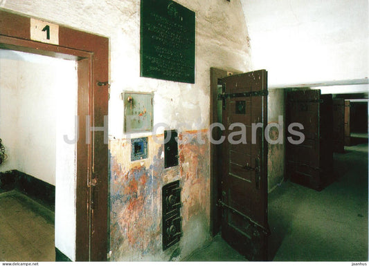 Terezin Memorial - Pamatnik Terezin - prison cells - Solitary confinement block - Czech Republic - unused - JH Postcards