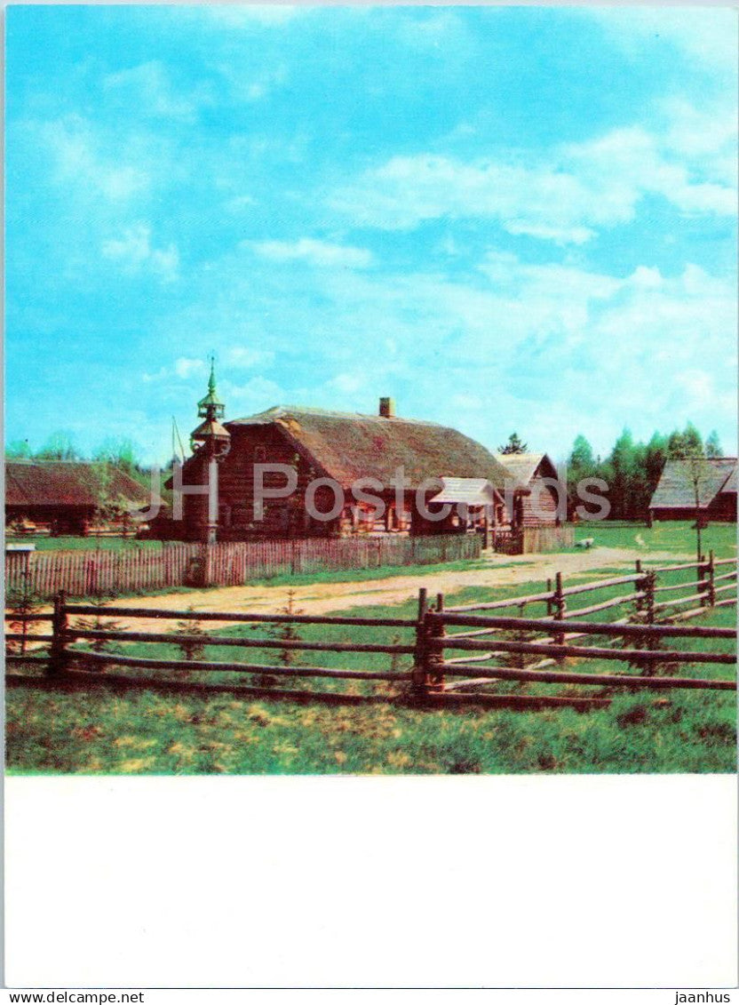 Open air Ethnographic Museum of Lithuania - View of the farmstead - Aukstaitija - 1979 - Lithuania USSR - unused - JH Postcards