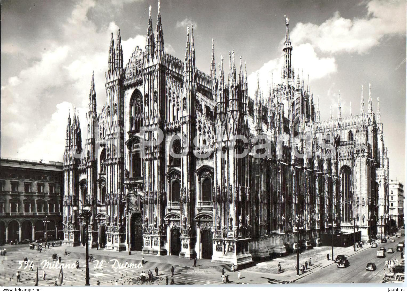 Milano - Milan - Il Duomo - cathedral - 554 - old postcard - Italy - unused - JH Postcards