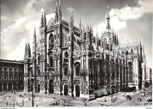 Milano - Milan - Il Duomo - cathedral - 554 - old postcard - Italy - unused - JH Postcards