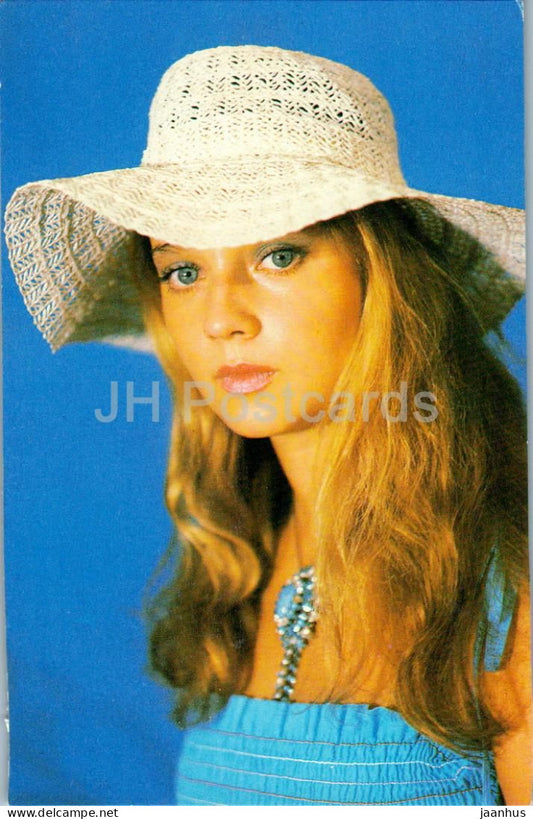 Elena Antonova - Soviet - Russian actress - 1987 - Russia USSR - unused - JH Postcards