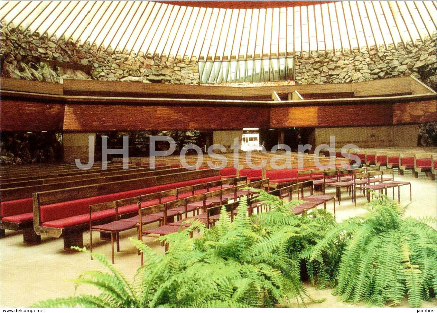Temppeliaukio Church Helsinki - Temppeliaukion kirkko Helsinki  - Finland - unused - JH Postcards