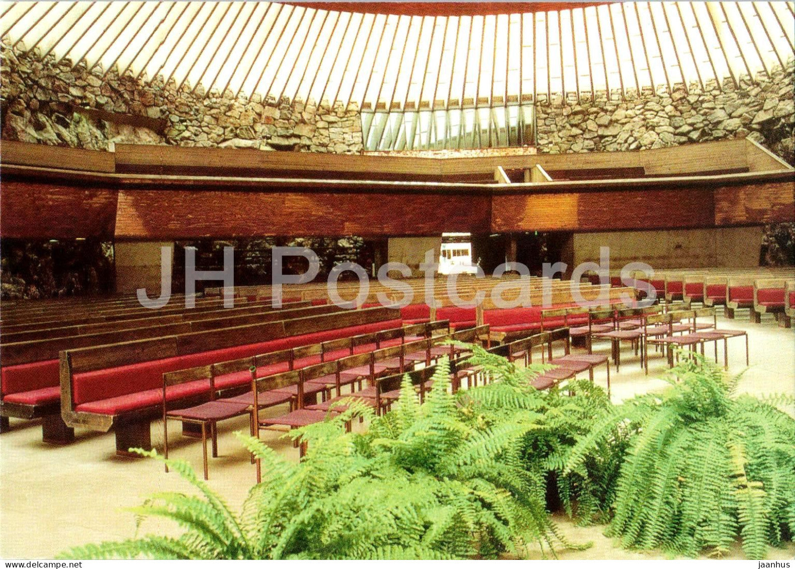Temppeliaukio Church Helsinki - Temppeliaukion kirkko Helsinki  - Finland - unused - JH Postcards