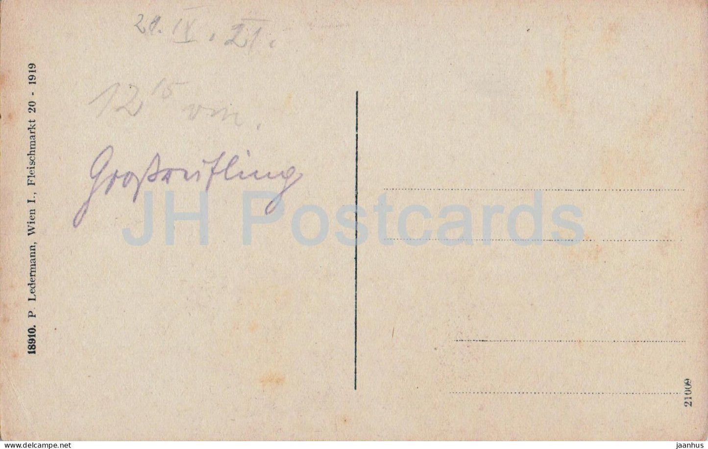 Tamischbachturm 2034 m und Almmauer 1738 m - 18910 - old postcard - 1921 - Austria - unused