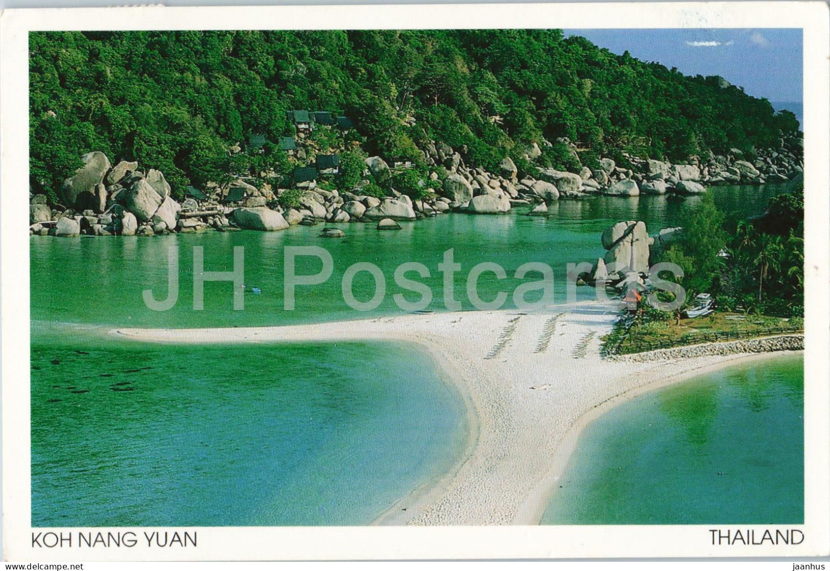 Koh Nang Yuan - island beach tropical sea - 2000s - Thailand - used - JH Postcards