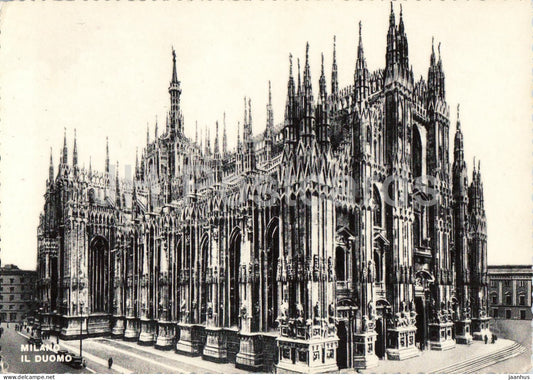 Milano - Milan - Il Duomo - cathedral - L 15 - old postcard - Italy - unused - JH Postcards