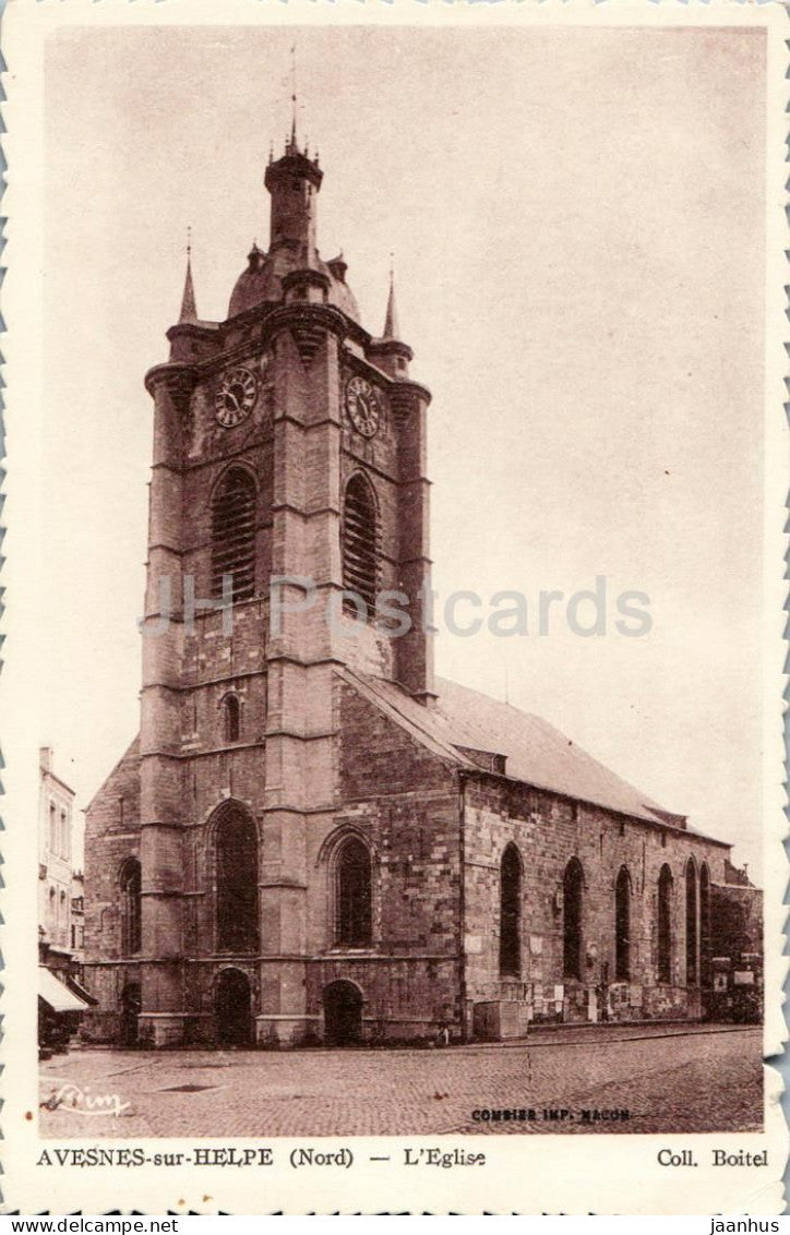 Avesnes sur Helpe - Nord - L’Eglise - Church - old postcard - 1941 - France - unused - JH Postcards