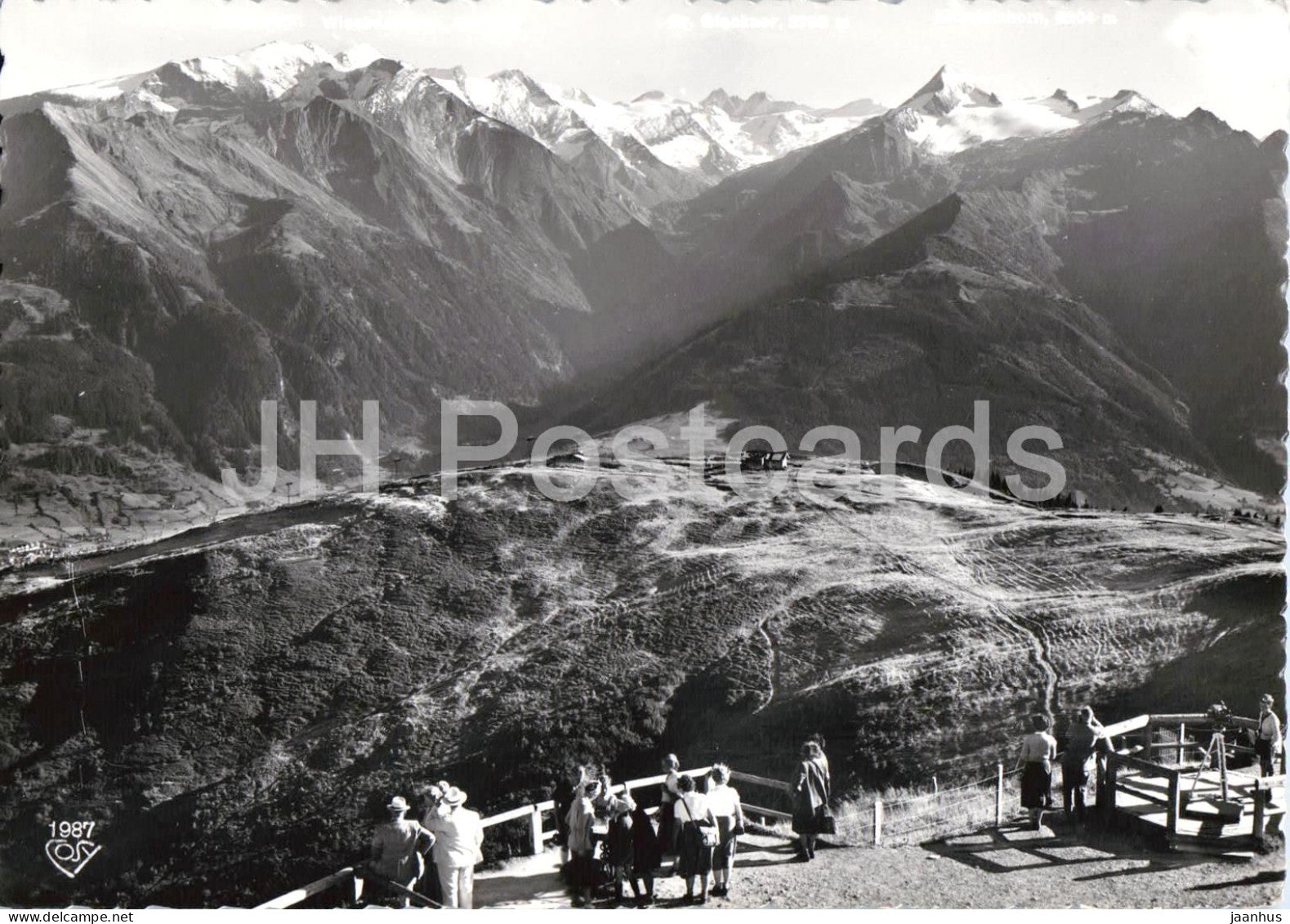 Panorama von der Schmittenhohe 1968 m - Zell am See - panorama - mountains - 1987 - old postcard - Austria - unused - JH Postcards