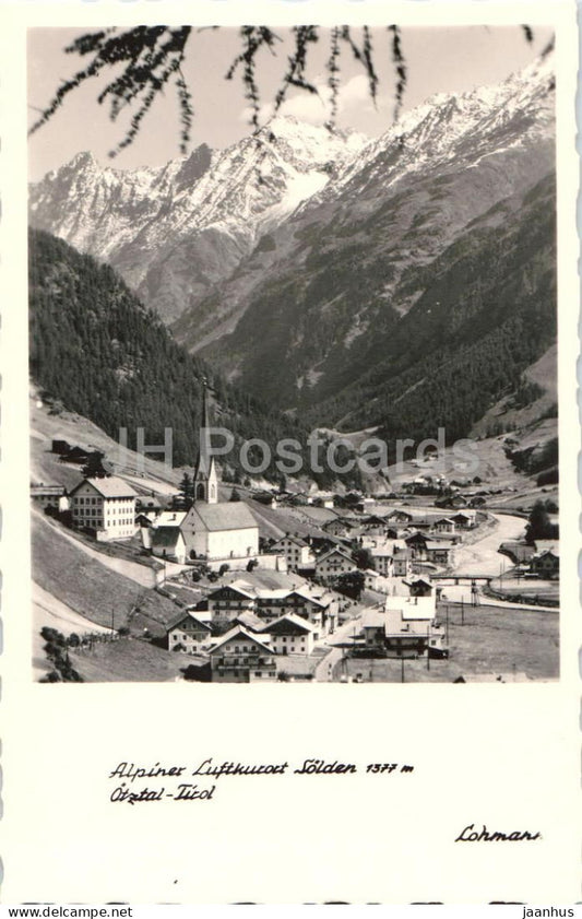 Alpiner Luftkurort Solden 1377 m - Otztal Tirol - village panorama - 45 - 1964 - Austria - used - JH Postcards