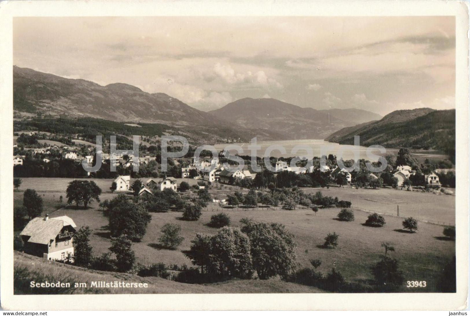 Seeboden am Millstattersee - lake - village - mountains - 33943 - 1936 - Austria  used - JH Postcards