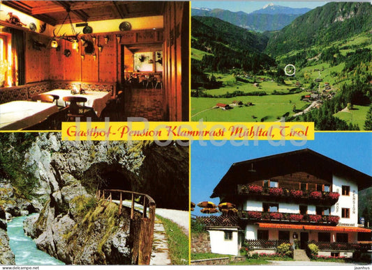 Gasthof Pension Klammrast Muhltal - Tirol - multiview - guesthouse interior valley view - 156649 - 1994 - Austria - used - JH Postcards