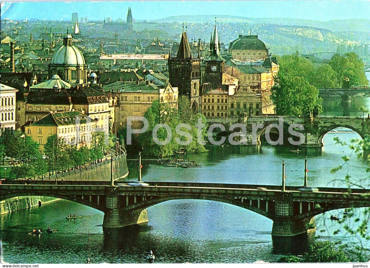 Praha - Prague - Prazske mosty - The bridges of Prague - bridge - 1972 - Czech Republic - Czechoslovakia - used - JH Postcards