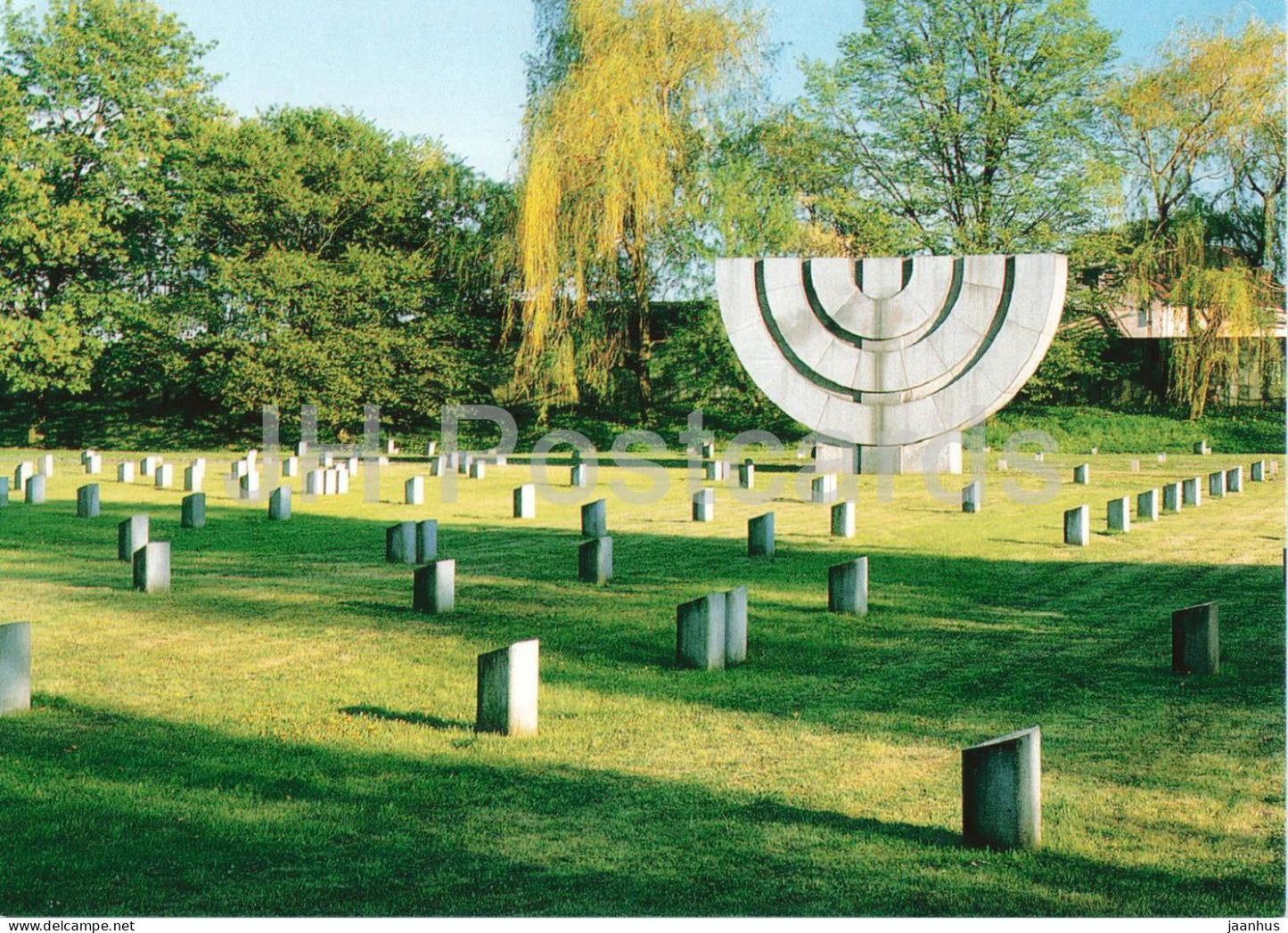Terezin Memorial - Pamatnik Terezin - Jewish cemetery - cemetery - monument - graves - Czech Republic - unused - JH Postcards