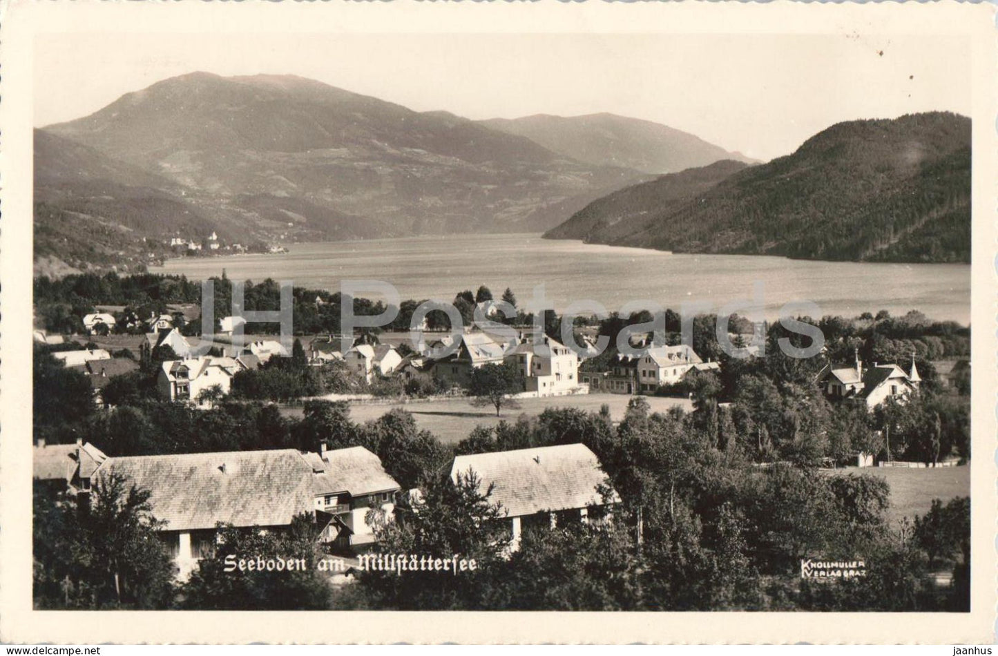 Seeboden am Millstattersee - lake - village - mountains - 631/195 - 1939 - Austria - used - JH Postcards