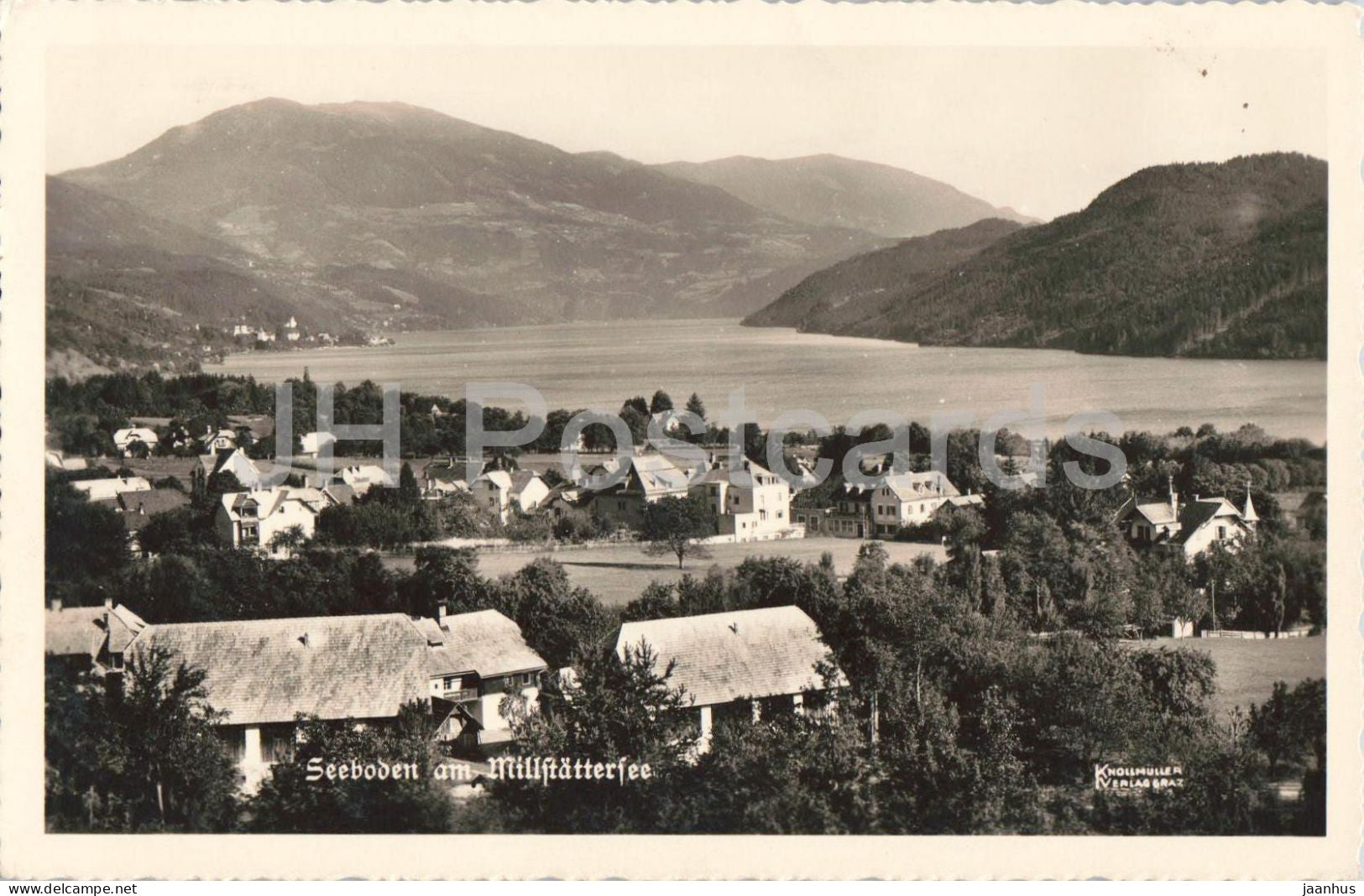 Seeboden am Millstattersee - lake - village - mountains - 631/195 - 1939 - Austria - used - JH Postcards