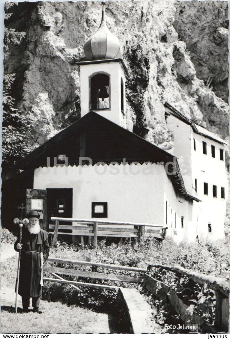 Einsiedelei b Saalfelden - chapel - religious building - mountains - old postcard - Austria - unused - JH Postcards