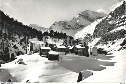 Zmutt bei Zermatt - alpine village - Alps - mountains - 8414 - 1967 - Switzerland - used - JH Postcards