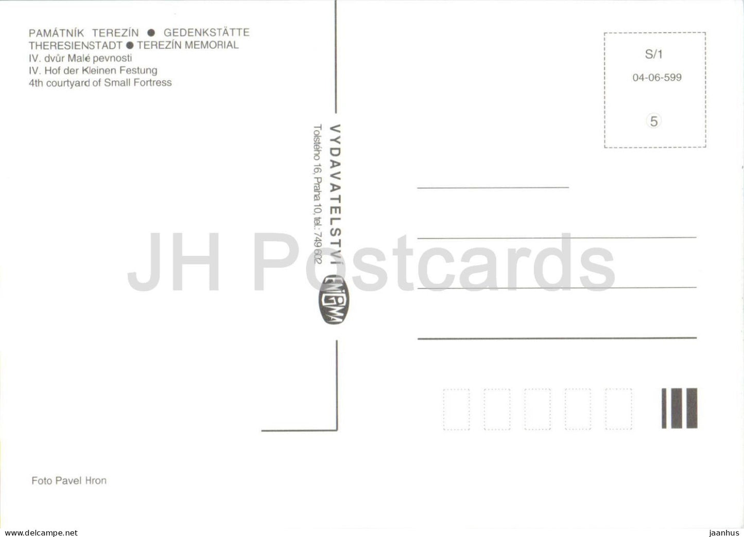 Theresienst. Gedenkstätte - Pamatnik Terezin - IV. dvur Male pevnosti - 4. Hof der Kleinen Festung - Tschechische Republik - unbenutzt