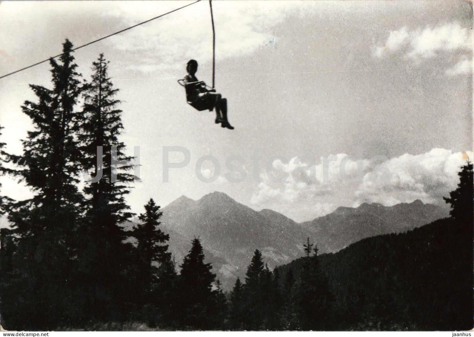 Seggiovia S. Vigilio presso Merano - Ski Lift St. Vigil near Merano - mountains - Alps 17 old postcard - Italy - unused - JH Postcards