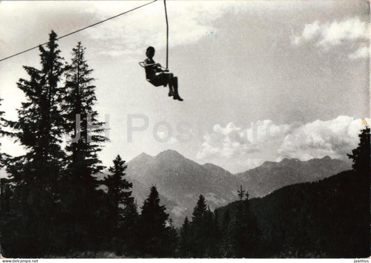 Seggiovia S. Vigilio presso Merano - Ski Lift St. Vigil near Merano - mountains - Alps 17 old postcard - Italy - unused - JH Postcards