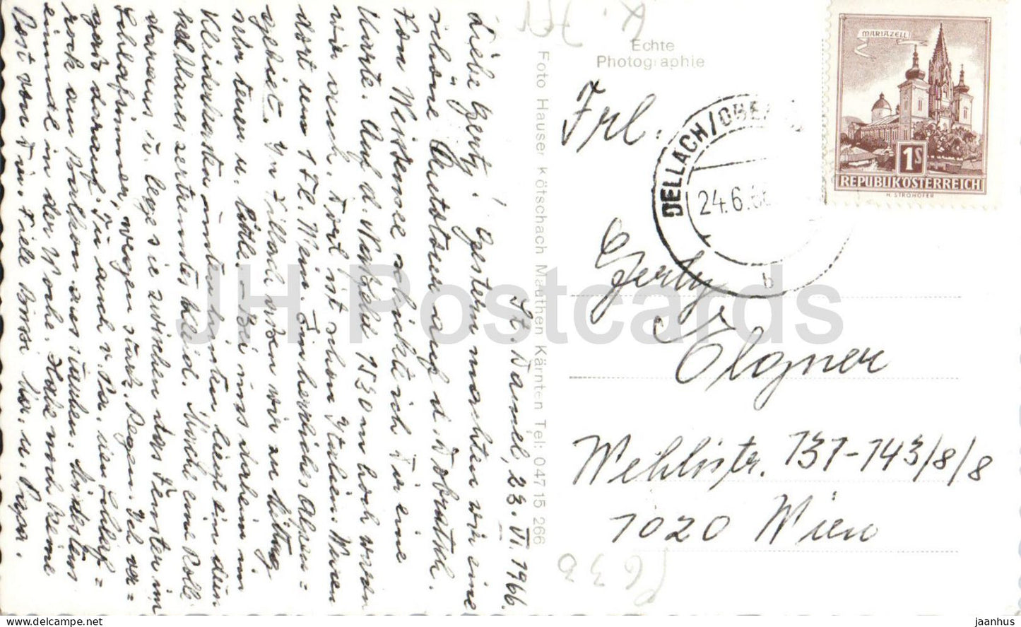 Heilbad St. Daniel im Gailtal - Karnten - village - mountains - 1966 - Austria - used