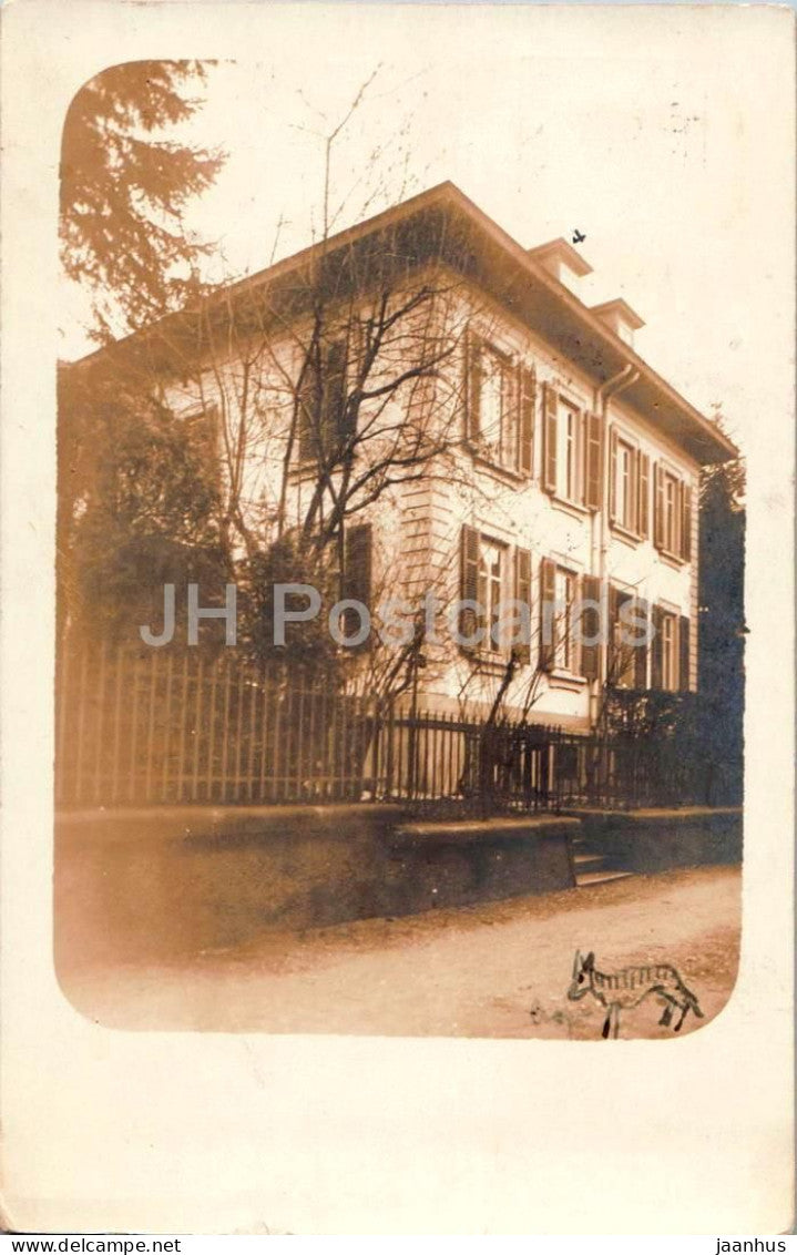 Bern - Donnerbuhlweg - house - photo - old postcard - 1935 - Switzerland - used - JH Postcards