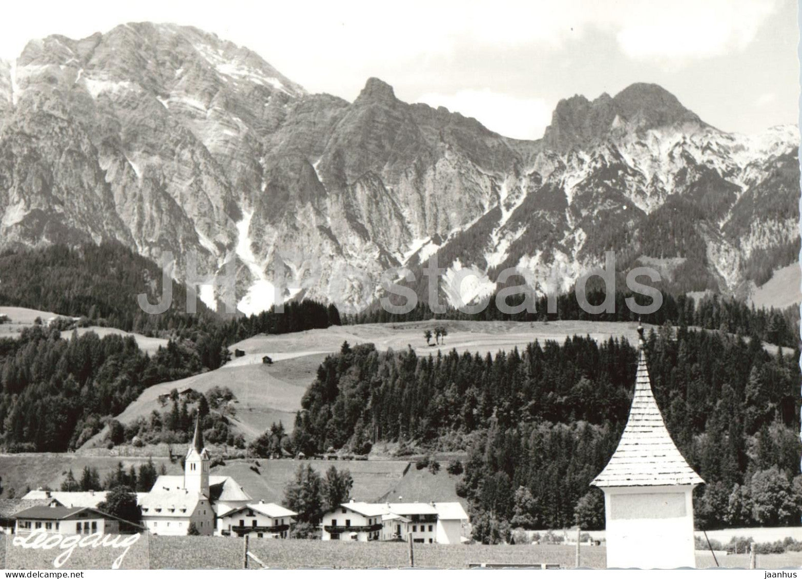 Leogang - Saalbach Hinterglemm Panorama Hoehenluftkurort Leoganger Steinberge - 1965 - Austria - used - JH Postcards