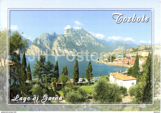Torbole - Lago di Garda - Gardasee - lakeside town - panorama - Alps - 2018 - Italy - used - JH Postcards