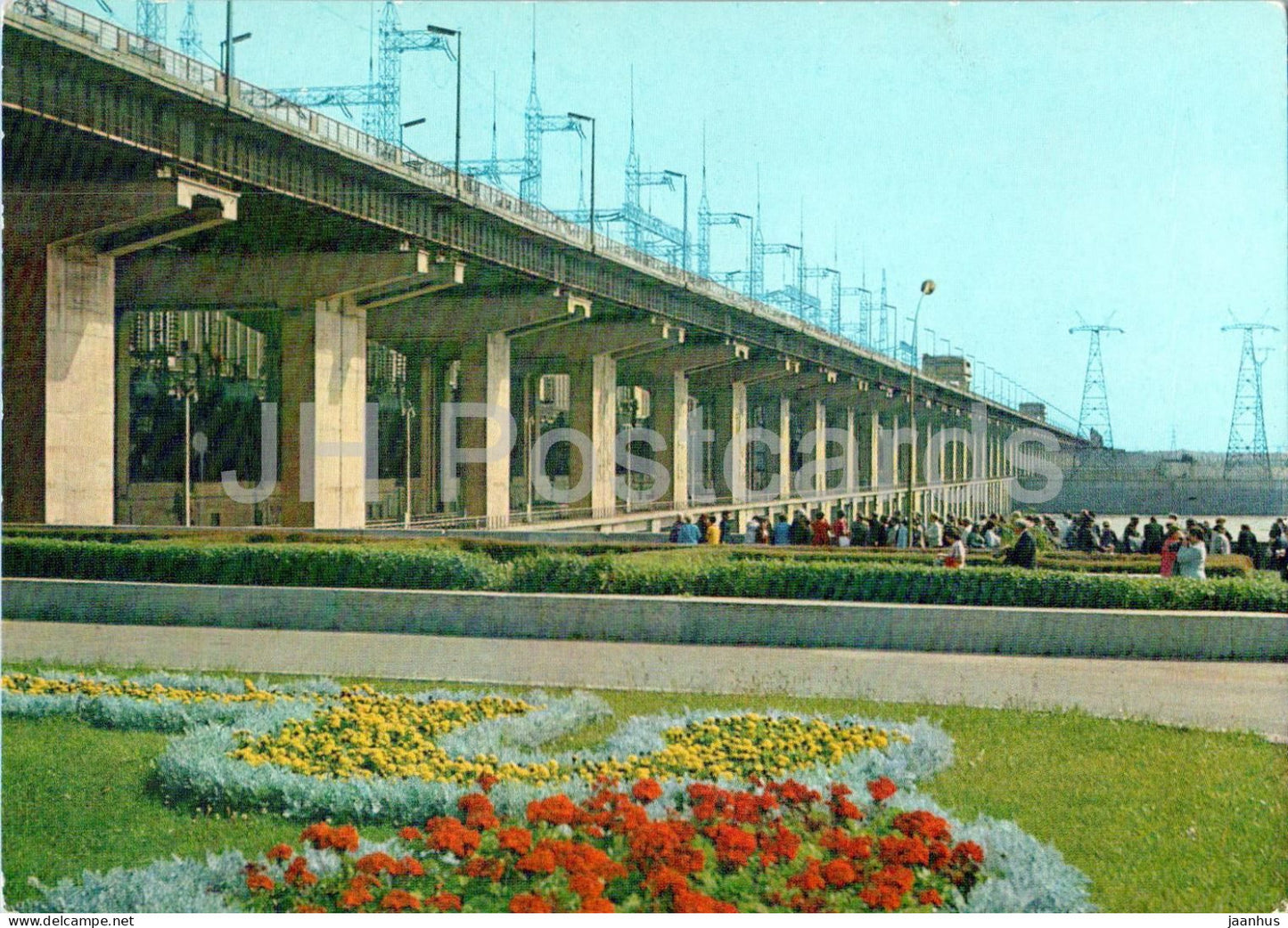 Volgograd - Volzhskaya HPP - Volga Hydroelectric Power Station - postal stationery - 1977 - Russia USSR - unused - JH Postcards