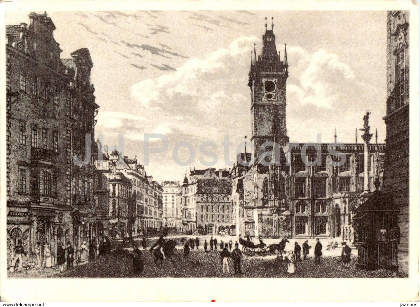 Praha - Prague - Staromestske namesti - Old Town Square - V. Morstadt - Czech Republic - Czechoslovakia - unused - JH Postcards