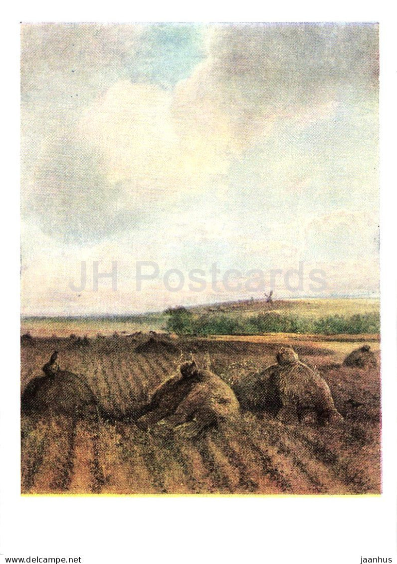 painting by Aleksey Savrasov - Late Summer on the Volga - Russian art - 1964 - Russia USSR - unused - JH Postcards