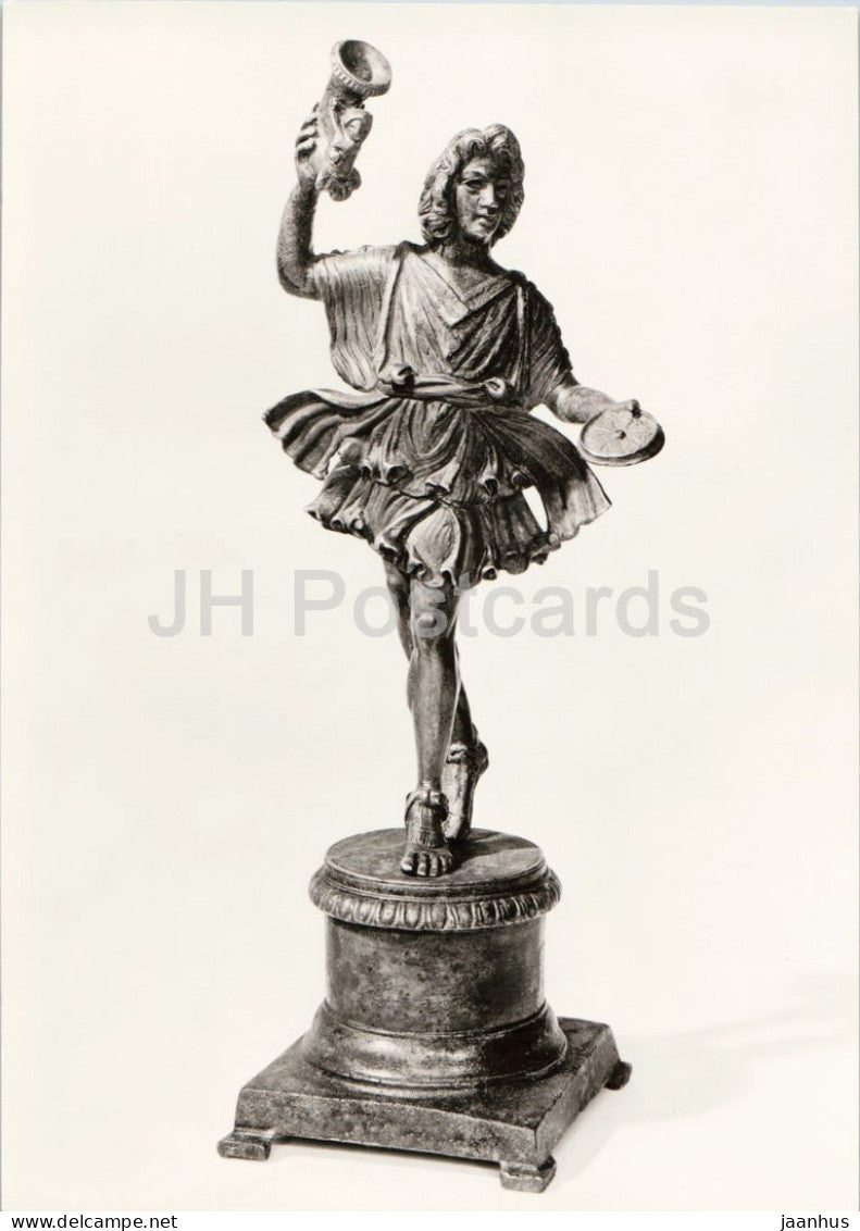 Tanzender Lar - Straubing Roman treasure - bronze statuette of a dancing Lar - ancient world - 63 - Germany - unused - JH Postcards
