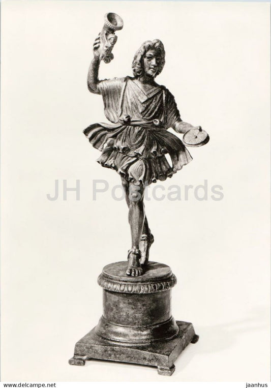 Tanzender Lar - Straubing Roman treasure - bronze statuette of a dancing Lar - ancient world - 63 - Germany - unused - JH Postcards