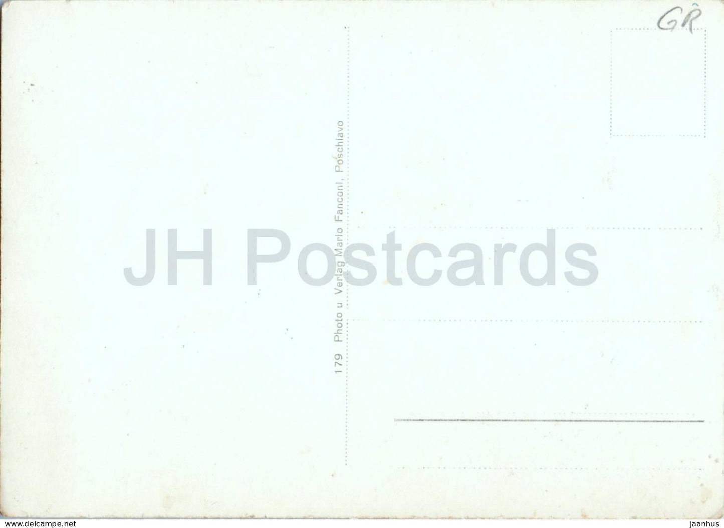 Alp Grum - Blick ins Puschlav 2112 m - 179 - old postcard - Switzerland - unused