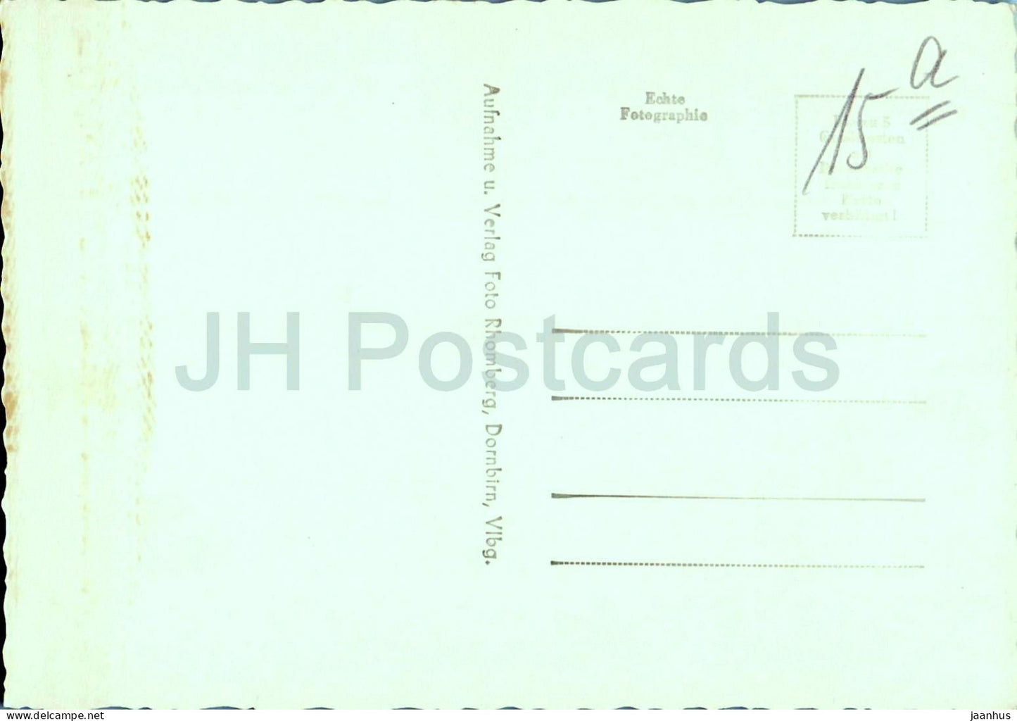 Kanisfluh 2047 m im Bregenzerwald - alpine valley - mountains - 5601 - old postcard - Austria - unused