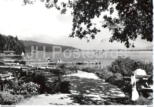 Krumpendorf am Worthersee Blumenstrand - lake - bathing place - leisure - 3828 - 1961 - Austria - used - JH Postcards